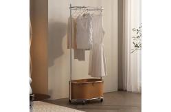 China Hotel Floor Hanger For Clothes With Wheels And Convenient Assembly Required supplier