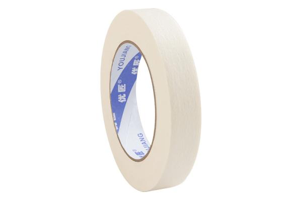 White Indoor Painting Self Adhesive General Purpose Usage Crepe Paper Masking Tape