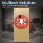 H1880mm Thickened Office Safe Box Double Rows Anti Explosion Latches Dual Intelligent Alarm
