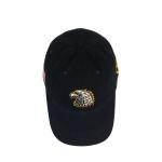 6 Panel Embroidered Baseball Caps Animal Eagle Pattern Dad Cap With America Flag