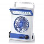 Rechargeable Mini Solar Powered Outdoor Fan 4 In 1 Multi Function