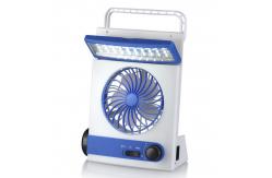 China Rechargeable Mini Solar Powered Outdoor Fan 4 In 1 Multi Function supplier