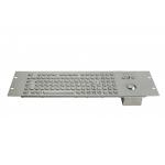 1U Industrial Metal Keyboard With Trackball Numeric FN Keys Waterproof