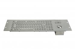 China 1U Industrial Metal Keyboard With Trackball Numeric FN Keys Waterproof supplier