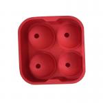 Stackable 4 Cavity Silicone Sphere Ice Cube Tray