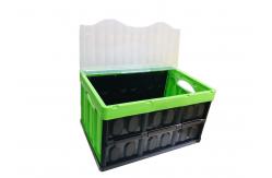 China Square Stackable Box Plastic Storage Crate Collapsible Toys Organizer No Maintenance supplier
