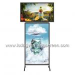 43in T Type Dual Screen Floor Standing Kiosk 1920x1080 for sale