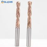 Coated Tungsten Carbide Drill Bits For CNC Machines Custom Cutting Edge Angles Various Flute Types for sale