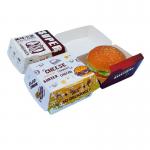 Food Packaging Burger Box with Custom Logo Paperboard Material for sale