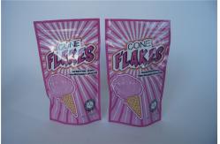China Custom printing k Foil CBD Pouch Packaging Gummy Package with Tearnotches supplier