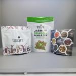 Smell Proof Printed Mylar Stand Up Pouches Zipper Tea Packaging Bag for sale