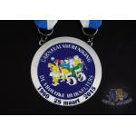 Compact Custom Made Coins Medallions , National Service Medal Circle Shape