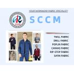 Plain Dyes Ripstop Style and Medium Weight Trousers with Polyester Cotton Spandex Fabric for sale