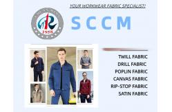 China Plain Dyes Ripstop Style and Medium Weight Trousers with Polyester Cotton Spandex Fabric supplier