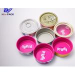 Rose Red Pink Beef Can Tinplate Food Packaging Withstand Hot Cooking 50g 80g for sale