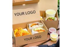 China Eco-Friendly Customized Hamburger Box Biodegradable Paper Cardboard Fast Food Box supplier
