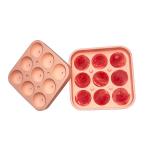 Silicone Small Rose Shaped Ice Cubes Maker Sustainable 9 Cavity 1.2 Inch for sale