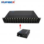 Media Converter Chassis 14Slots 2U 19'' Chassis for 10/100M 10/100/1000M Standalone Media Converter DC5V12A for sale