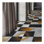 Retro Style Printed Nylon Carpet Tiles With PU Backing For Ballroom for sale