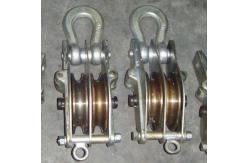 China QHS 50KN Dual Sheave Hoisting Tackle With Both Side Opening Iron Hoisting Block supplier