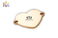 China SS304 Engraved Heart Charm supplier