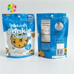 Reusable Stand Up Bags Customized Printing Tear Notches For Cookie