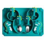 Food Grade Silicone Baby Tray Custom Feeding Plates And Bowls PPA PVC Free