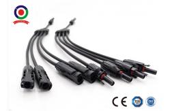 China Black Solar Panel Branch Connector 30A PPO IP67 DC 1000V  Plug / Socket supplier