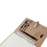 Customized Multifunctional Business Hardcover Smart Powerbank Pu Loose Leaf Wireless Charging Notebook
