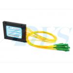 1 × 8 PLC SC / APC Optical Fiber Splitter Singlemode For Data Communication for sale