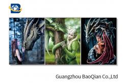 China 30x40cm Size Lenticular Image Printing Changing Moving Flipped 3D Wallpaper supplier