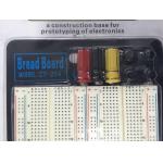 Black Aluminum Plate 1660 Tie Point Circuit Board Breadboard & 3 Binding Posts