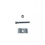 Silver Stainless Steel Grating Galvanized Saddle Clips for sale