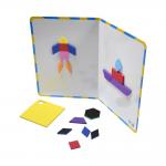Non Toxic Pattern Puzzle Blocks Set Geometric Manipulative Shape Puzzle