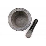Natural Granite Stone Mortar And Pestle Set Spice Herb Grinder
