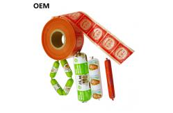 China High Shrink Colourful Flexography Printing Nylon Sausage Casing For Homemade Sausages supplier