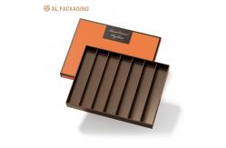 China Foil Stamping Logo Square Rectangle Candy Chocolate Packaging Box Luxury With Gold Insert supplier