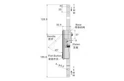 China Electrical Panel Board Door Lock Swing Handle Chrome Surface supplier