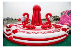 China 0.55mm PVC Tarpaulin Pink Inflatable Combos Octopus Playground CE EN71 EN14960 supplier
