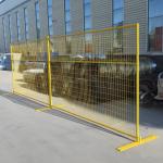 6FT Canada Metal Tempoary Fence PVC Coated Panles For Construction for sale