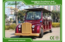 China Excar Red 48V Electric Classic Cars Elegant Mini Electric Sightseeing Car supplier