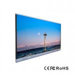 65 75 86 Inch Interactive Touch Screen Monitor Type C Port Side Bar Tempered Glass for sale