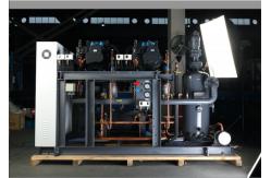 China Coolroom Low Temp Screw Compressor Condensing Unit R22 Refrigeration supplier
