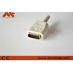 EKG connector compatible Nihon Kohden 10-lead EKG cable with White color for sale