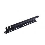 12 Ports 1U Horizontal Cable Manager Black 19 Rack Cable Management  With Cover for sale