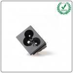 High Quality AC Power Socket C6 Type Two Core Card Plug Connector With Ear Screw Fixed Mickey Mouse Socket for sale