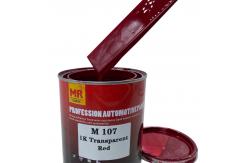 China M107 1K Transparent Red Auto Colour Paint Solid Color Auto Paint High Durability supplier