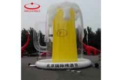 China Cheap Price Promotional Inflatable Beer Cups Giant Custom Inflatable Advertising Bottles Replicas supplier