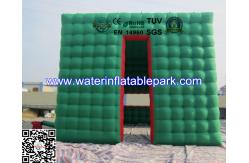 China Green Cube Inflatable Cube Tent / Inflatable Marquee Tent For Advertising supplier