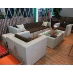 Outdoor Rattan Sofa For Pool , Modern Garden Table And Chairs for sale